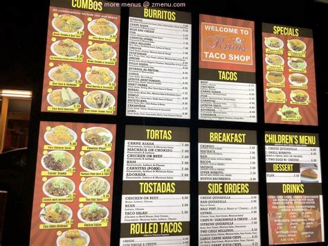 Rivas taco shop - Rivas Taco Shop Menu Specials 5 Rolled Tacos $6.00 Bean Tostada. 2 reviews. $6.80 3 Roll Tacos $6.50 ... 